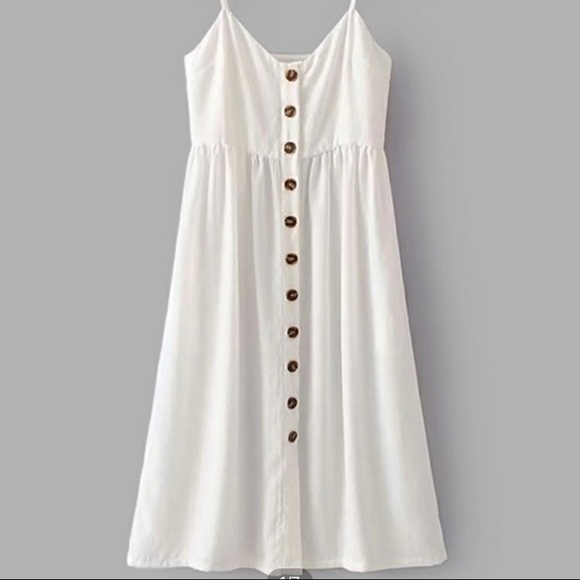 Button cami dress - Picture 1 of 4